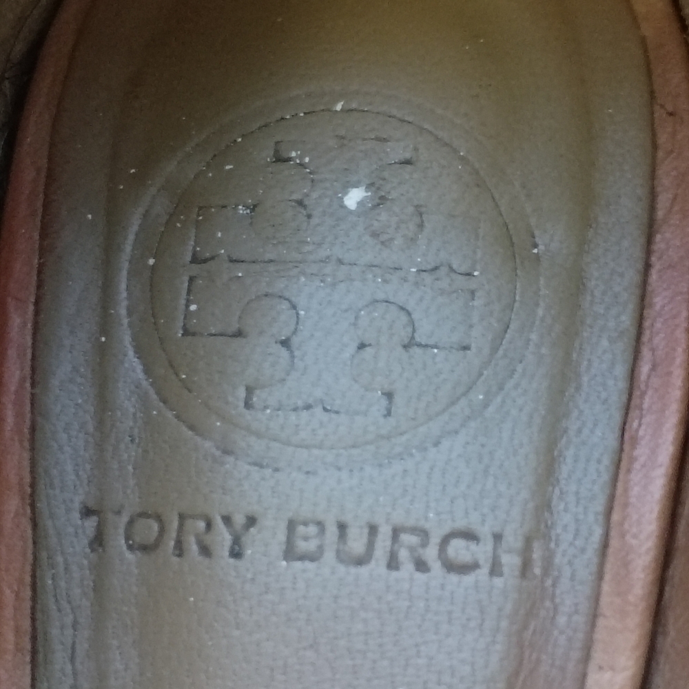 Tory Burch Tan Leather Ballet Flats.Size 6.5. - Picture 6 of 10